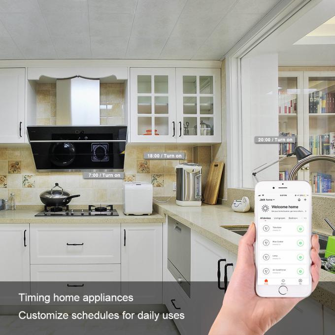 Electrical Smart Plug With Wall Switch EU Voice Control  Wifi Sockets And Switches
