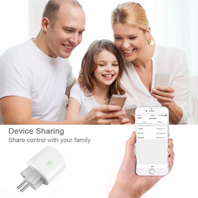 Electrical Smart Plug With Wall Switch EU Voice Control  Wifi Sockets And Switches
